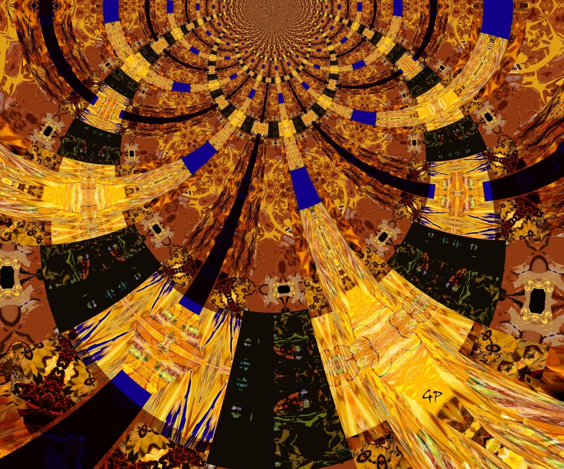 Golden Hommage Gustav Klimt Paraphrase Goedart Palm